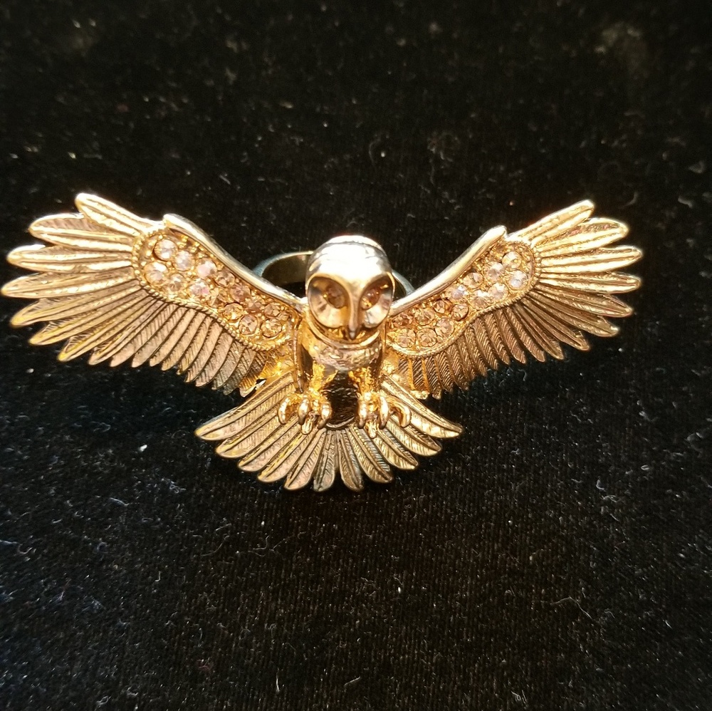 Wildfox Gold Owl Ring